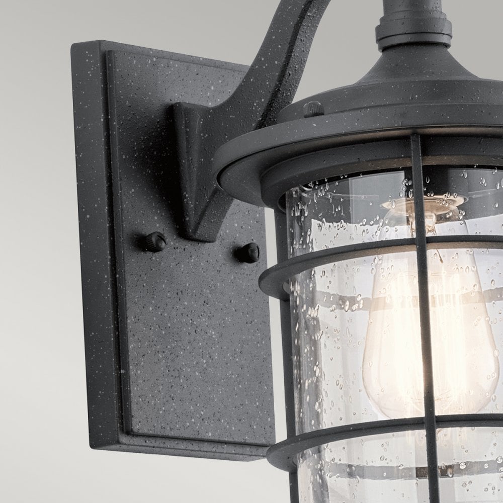 Royal Marine Small Outdoor Wall Lantern In Distressed Black Finish KL-ROYALMARINE2-S