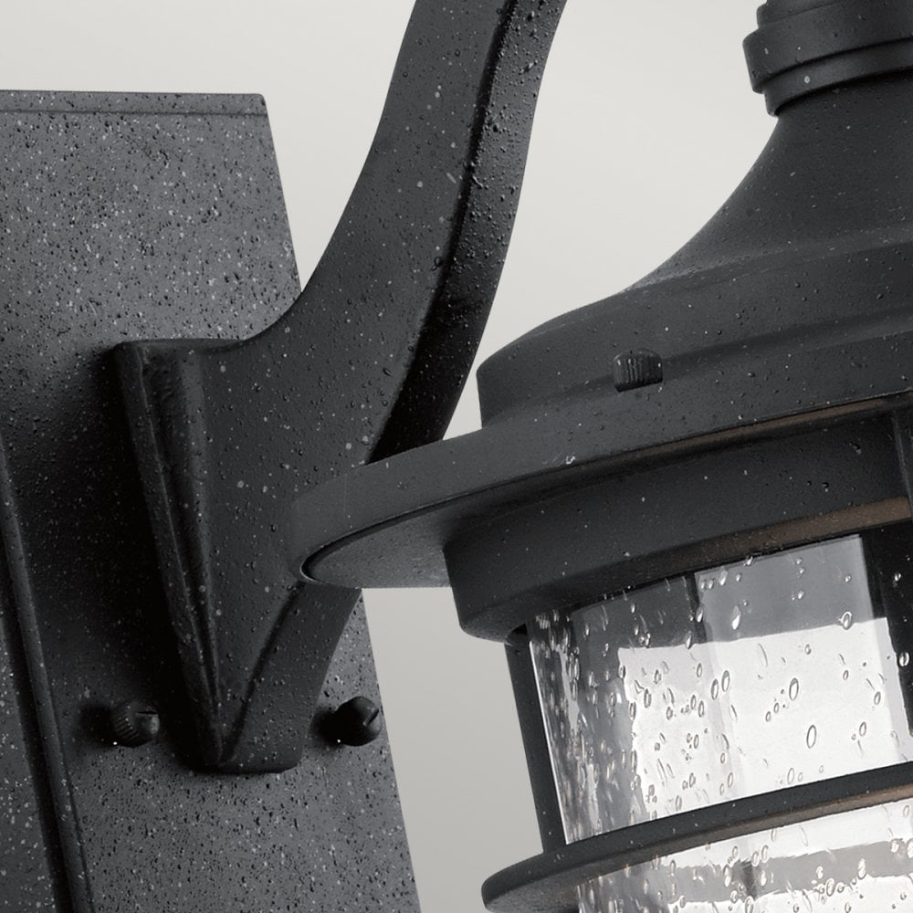 Royal Marine Medium Outdoor Wall Lantern In Distressed Black Finish KL-ROYALMARINE2-M