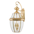 Newbury Outdoor Large Wall Lantern In Polished Brass Finish QZ-NEWBURY2-L-PB