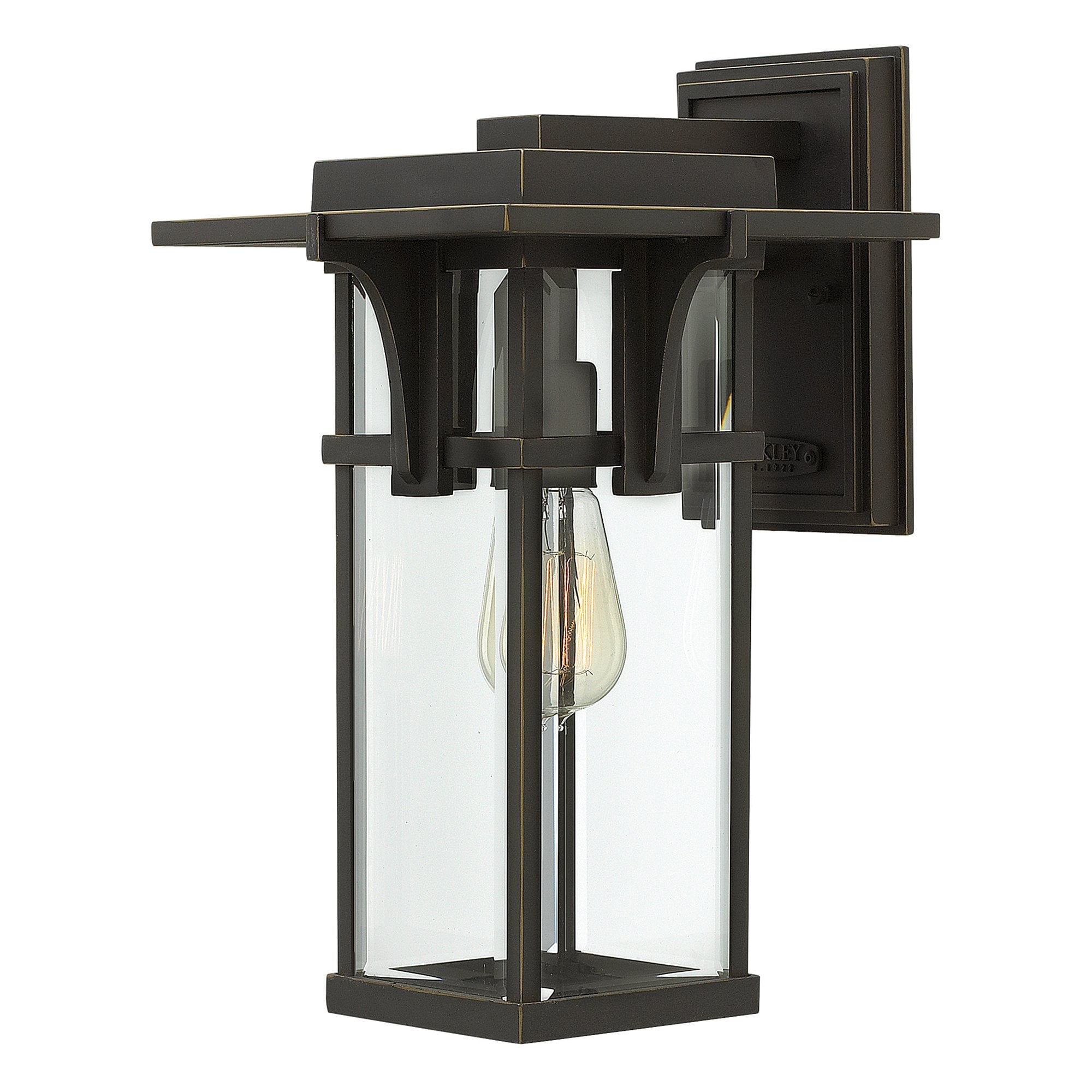 Manhattan Outdoor Medium Wall Light In Oil Rubbed Bronze Finish HK-MANHATTAN2-M