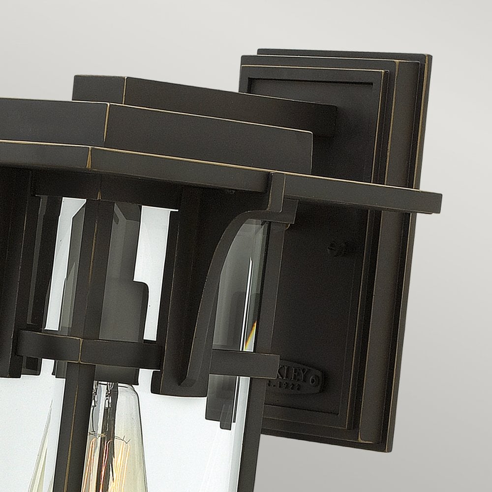 Manhattan Outdoor Medium Wall Light In Oil Rubbed Bronze Finish HK-MANHATTAN2-M