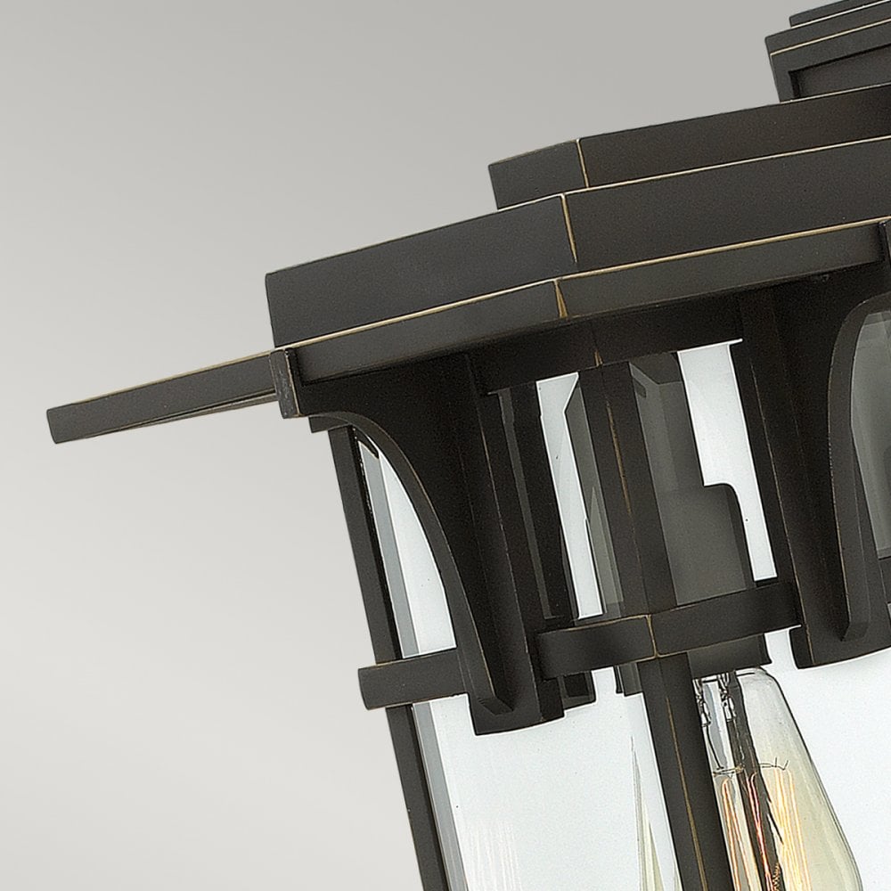 Manhattan Outdoor Medium Wall Light In Oil Rubbed Bronze Finish HK-MANHATTAN2-M