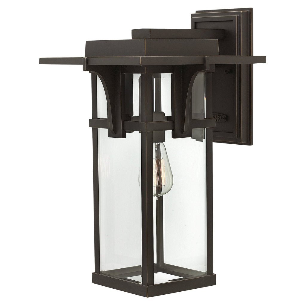 Manhattan Outdoor Large Wall Light In Oil Rubbed Bronze Finish HK-MANHATTAN2-L