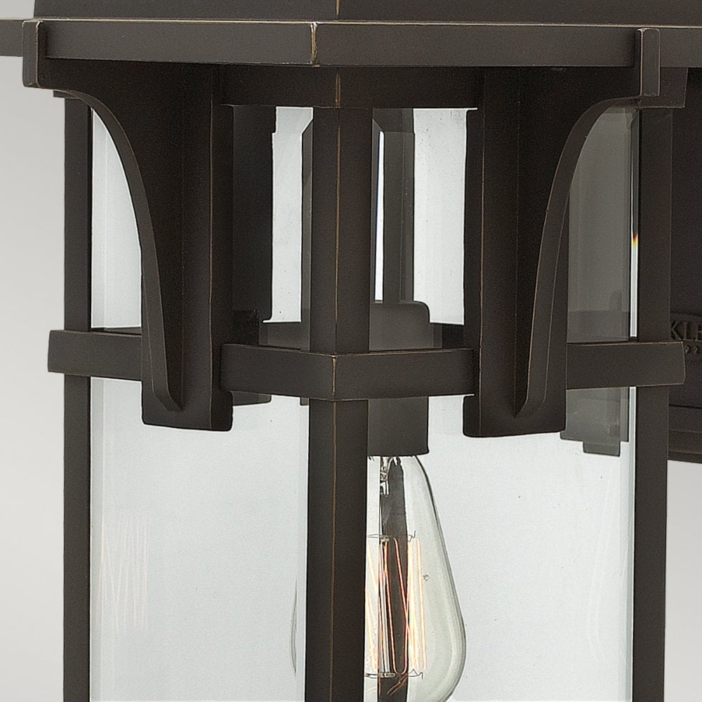 Manhattan Outdoor Large Wall Light In Oil Rubbed Bronze Finish HK-MANHATTAN2-L