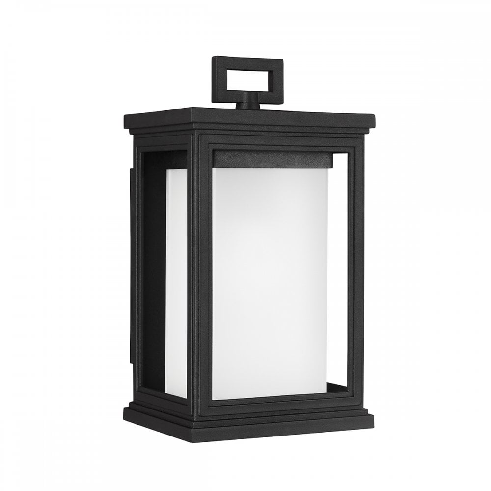 Roscoe Outdoor Small Wall Lantern In Textured Black Finish FE-ROSCOE-S
