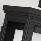 Roscoe Outdoor Small Wall Lantern In Textured Black Finish FE-ROSCOE-S