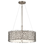 Silver Coral Dual Mount Ceiling Pendant Light in Pewter KL-SILVER-CORAL-P-A