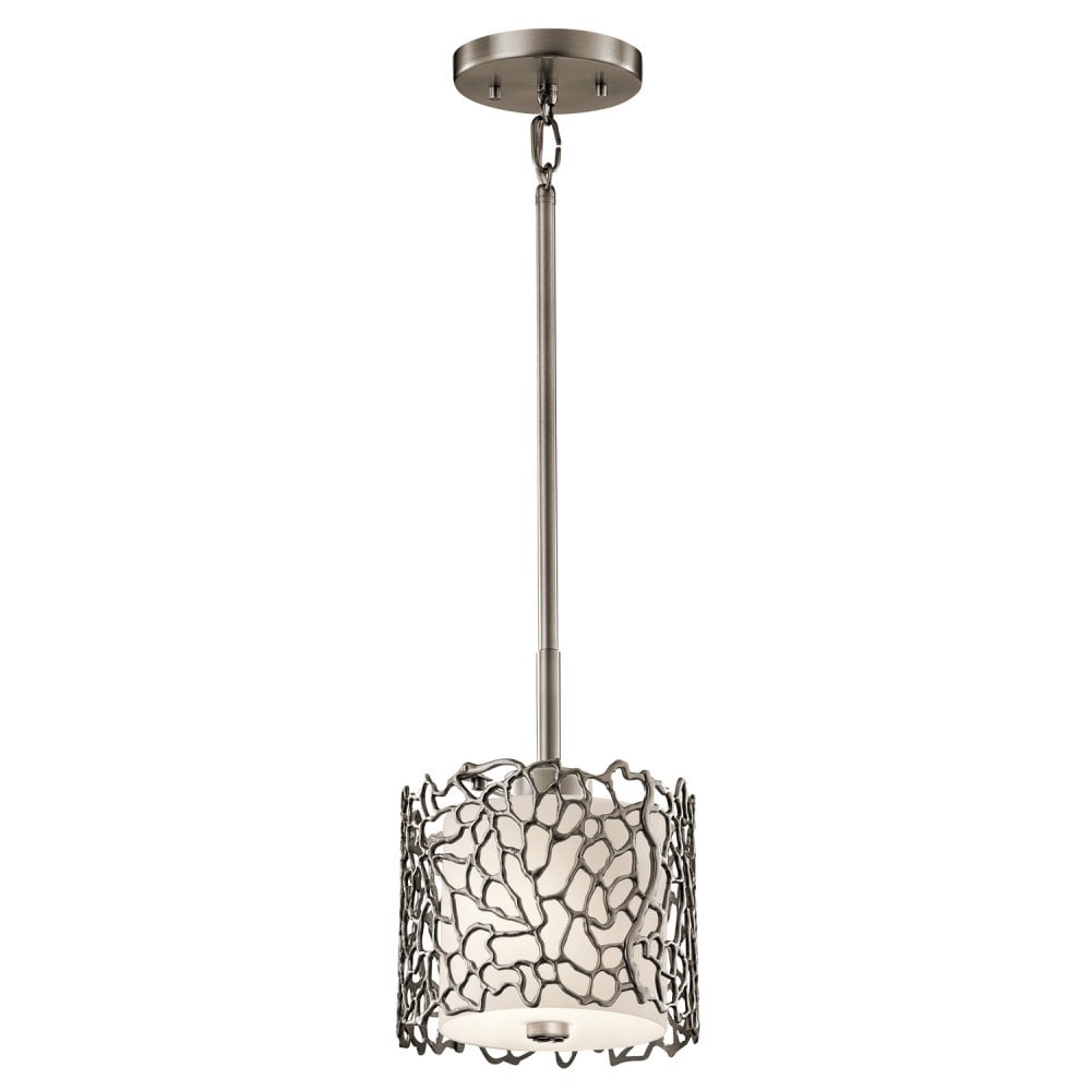 Modern Single Pendant Ceiling Light KL-SILVER-CORAL-MP