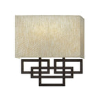 Lanza 2 Light Bronze Wall Light with Shade HK-LANZA2