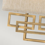 Lanza Modern 2 Light Wall Light In Brushed Bronze Finish HK-LANZA2-BR