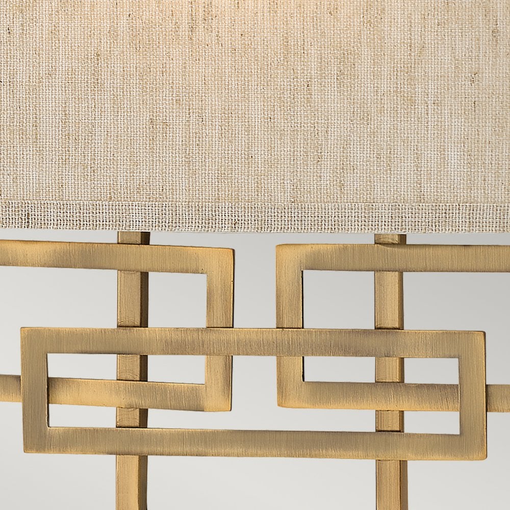 Lanza Modern 2 Light Wall Light In Brushed Bronze Finish HK-LANZA2-BR
