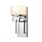 Lanza 1 Light Polished Chrome Bathroom Wall Light with Shade HK-LANZA1-BATH