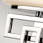 Lanza 1 Light Polished Chrome Bathroom Wall Light with Shade HK-LANZA1-BATH