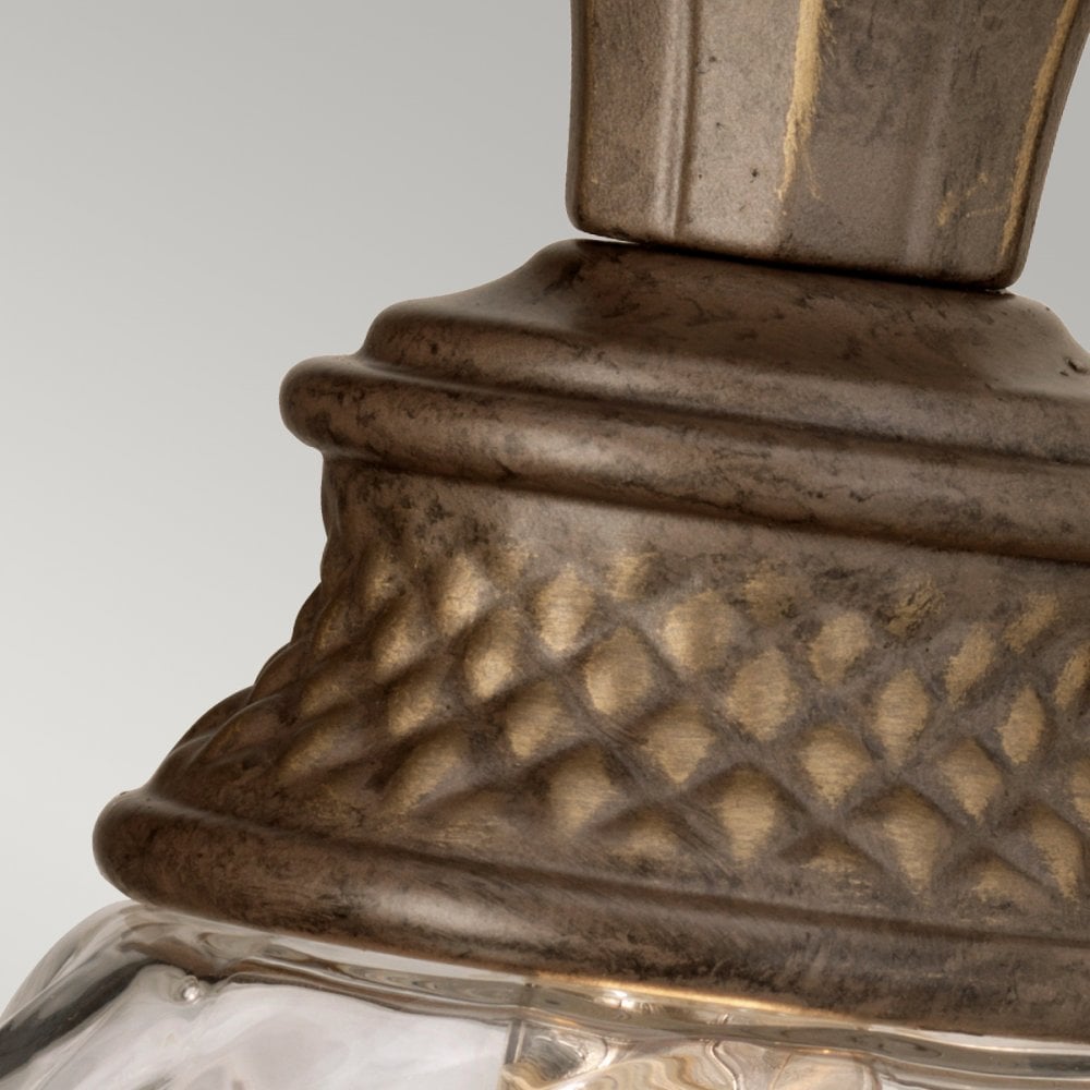 Plantation LED Bathroom Wall Light In Pearl Bronze Finish IP44 HK-PLANT-BATH-PZ