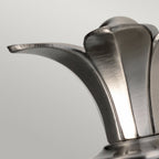 Plantation LED Bathroom Wall Light In Polished Antique Nickel IP44 HK-PLANT-BATH-PL