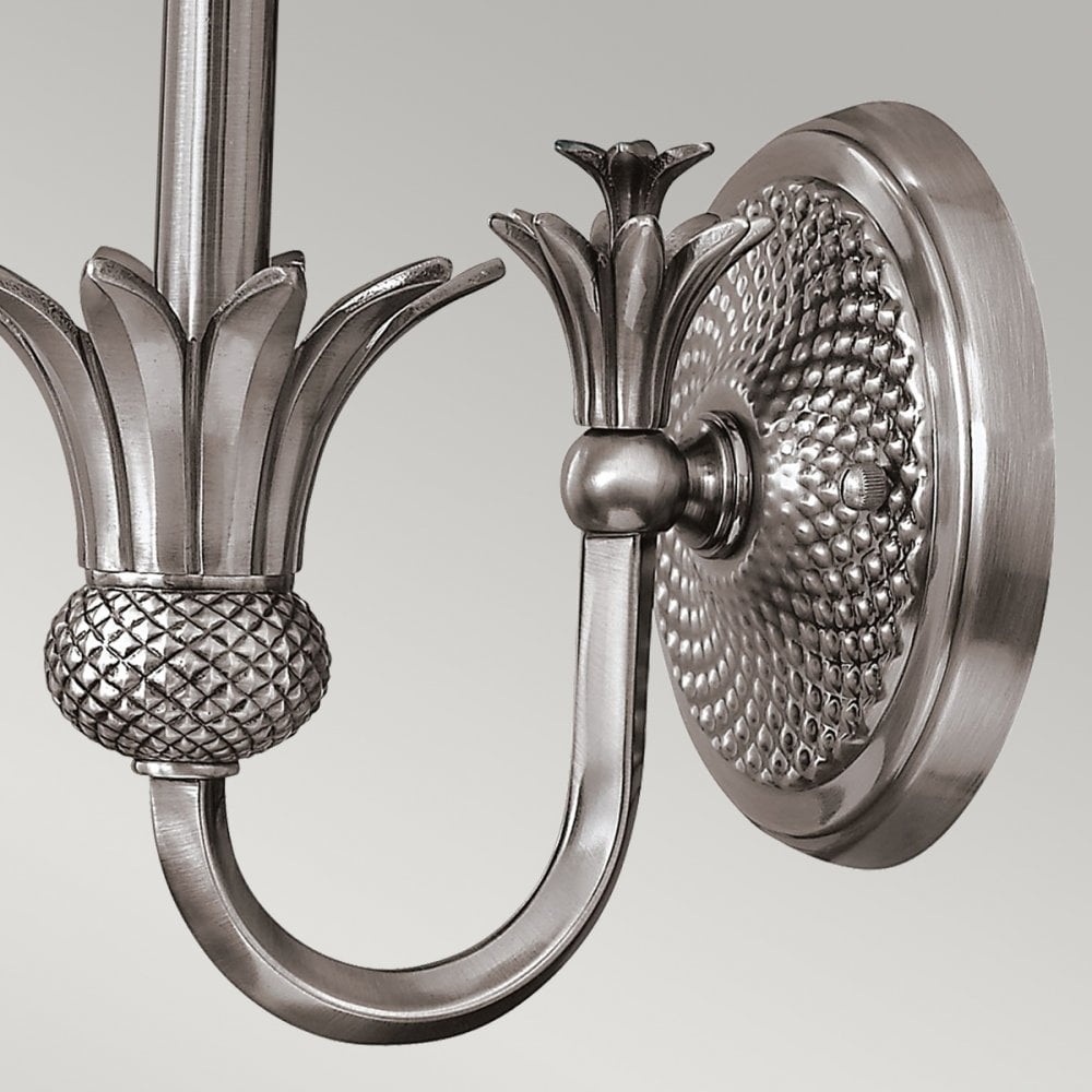 Plantation Decorative Wall Light In Antique Nickel Finish With Shade HK-PLANT-1PL