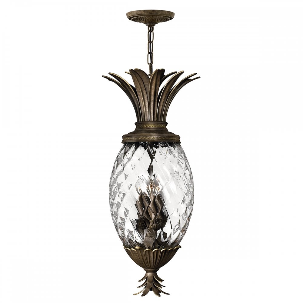 Plantation Decorative 4 Light Ceiling Pendant In Pearl Bronze Finish HK-PLANT4-P-PZ