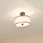 Lacey Double Mesh Shade Semi Flush Ceiling Light KL-LACEY-SF-MB