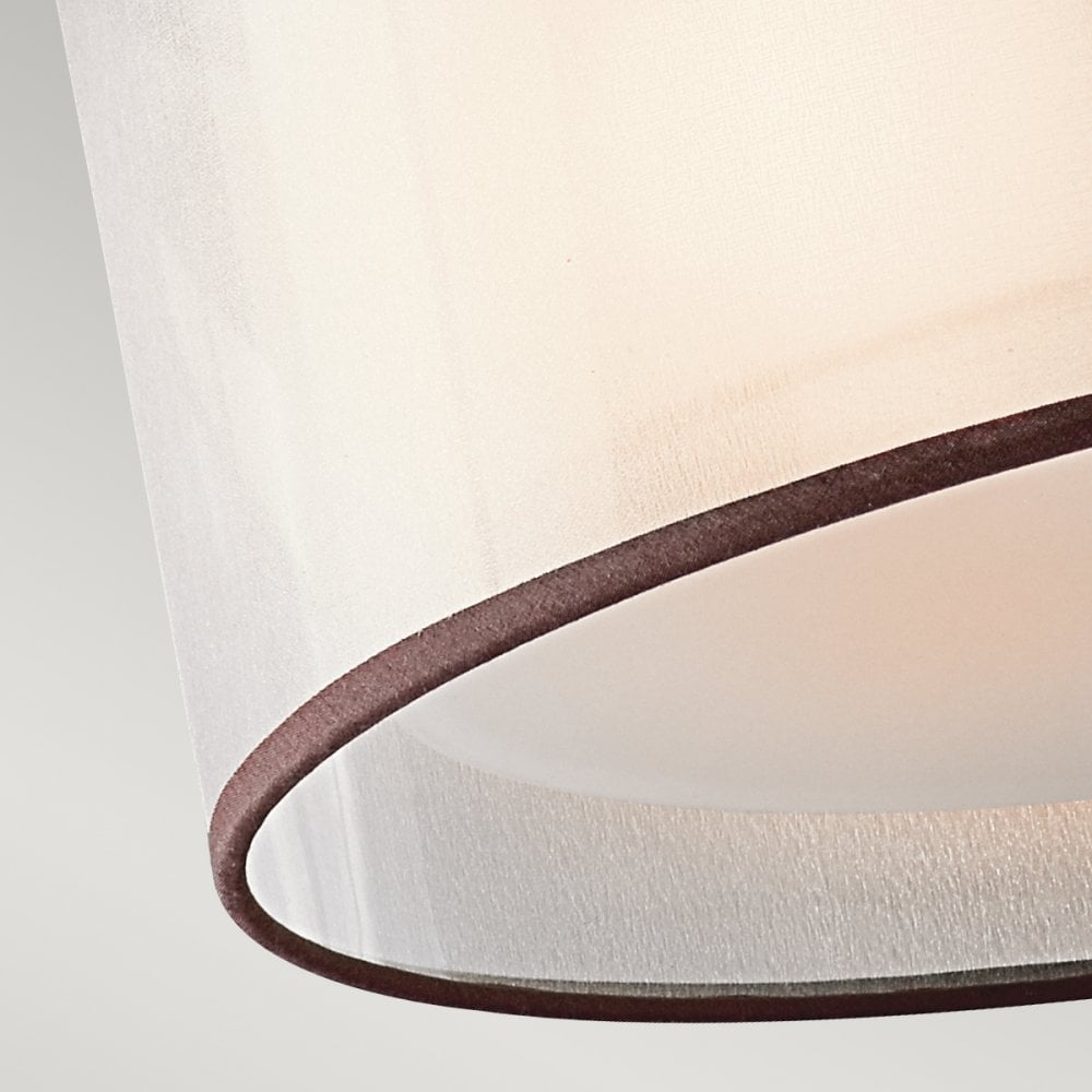 Lacey Double Mesh Shade Semi Flush Ceiling Light KL-LACEY-SF-MB