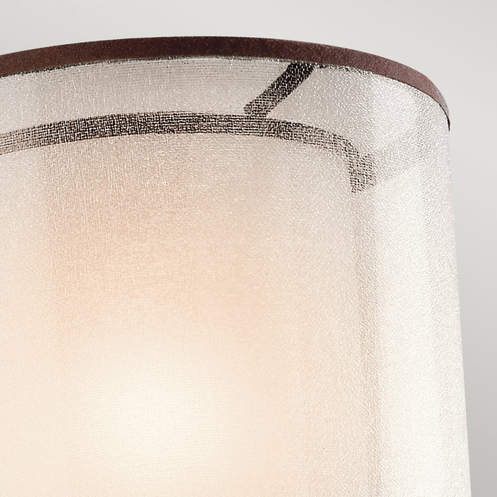 Lacey Bronze Wall Light with Double Mesh Shade KL-LACEY1-MB