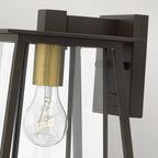 Walker Outdoor Small Wall Lantern In Buckeye Bronze Finish IP44 HK-WALKER2-S