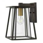 Walker Outdoor Medium Wall Lantern In Buckeye Bronze Finish IP44 HK-WALKER2-M