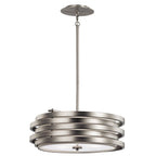 Roswell 3 Light Ceiling Pendant in Nickel Finish KL-ROSWELL-P-B