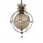 Bellini Elegant 3 Light Crystal Ceiling Chandelier In Bronze Finish FE-BELLINI3