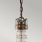 Bellini Elegant 6 Light Crystal Ceiling Chandelier In Bronze Finish FE-BELLINI6