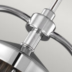 Paulson 3 Light Ceiling Pendant Light In Polished Chrome Finish FE-PAULSON-3P