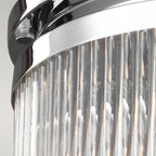 Paulson Small Flush Ceiling Light In Polished Chrome Finish FE-PAULSON-F-S