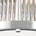 Paulson Small Flush Ceiling Light In Polished Chrome Finish FE-PAULSON-F-S