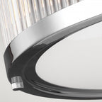 Paulson Medium Flush Ceiling Light In Polished Chrome Finish FE-PAULSON-F-M