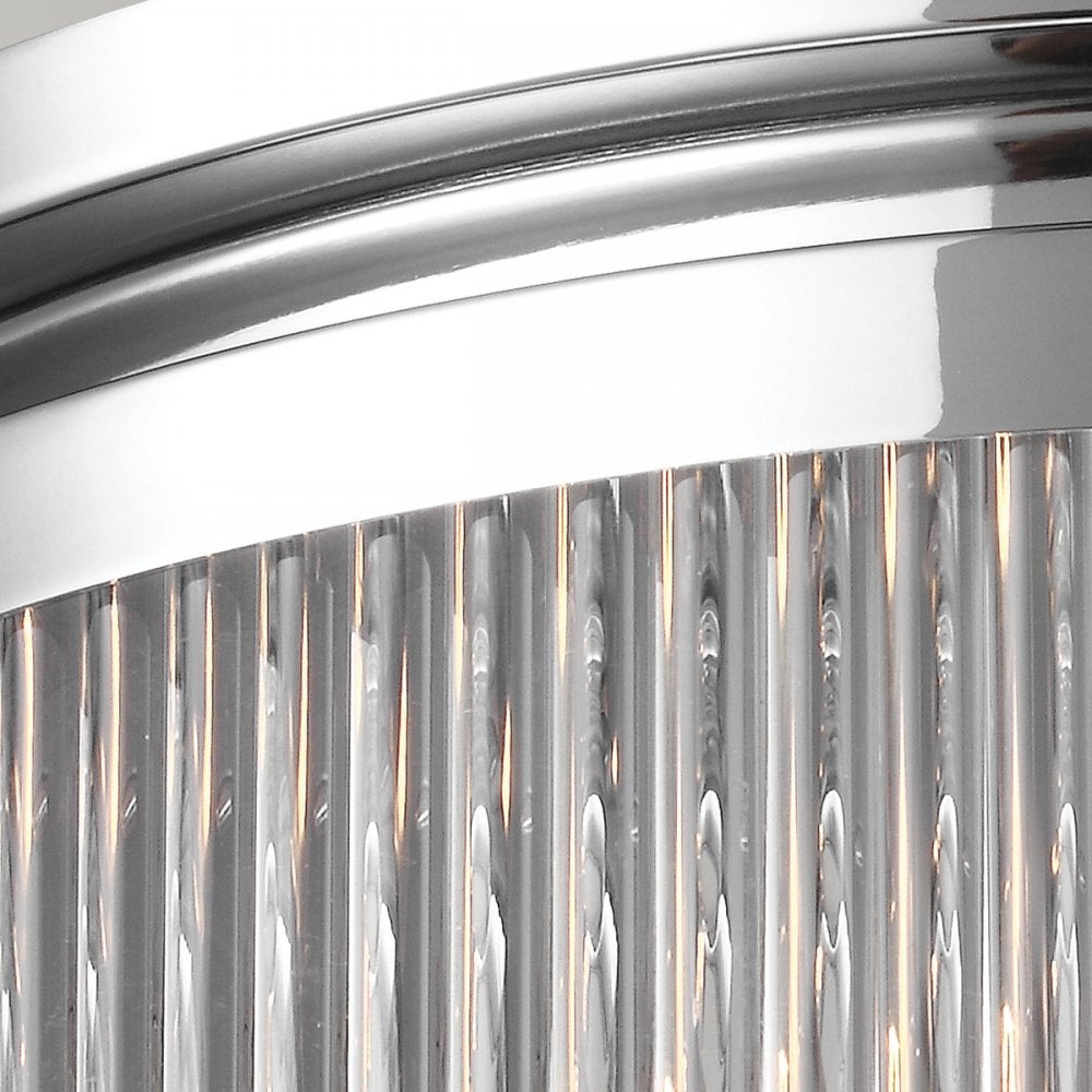 Paulson Medium Flush Ceiling Light In Polished Chrome Finish FE-PAULSON-F-M