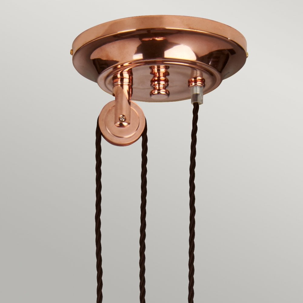 Provence Rise And Fall Ceiling Pendant Light In Polished Copper Finish PV-P-CPR