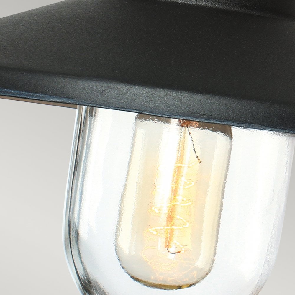 Klampenborg Outdoor Wall Lantern In Matt Black Finish IP44 KLAMPENBORG-BK