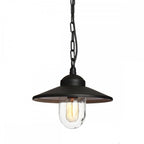 Klampenborg Outdoor Chain Lantern In Matt Black Finish IP44 KLAMPENBORG8-BK