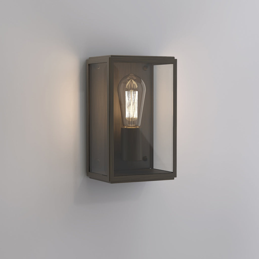 Homefield Stylish Outdoor Wall Light In Bronze Finish IP44 1095029
