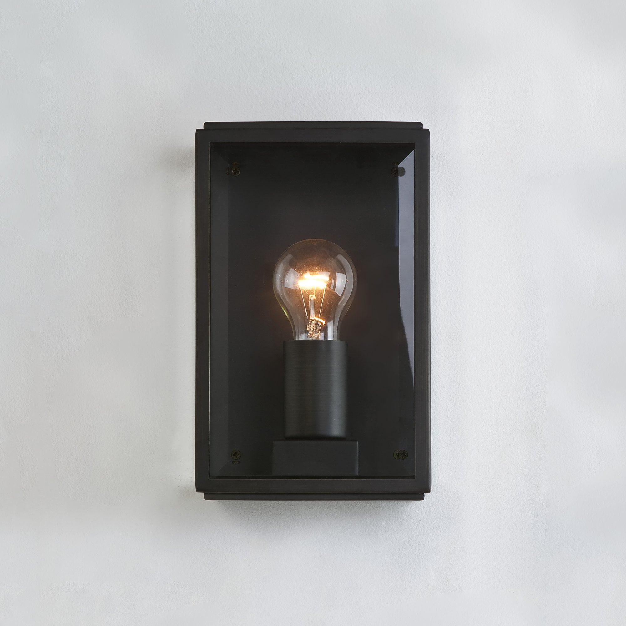 Homefield Stylish Outdoor Wall Light In Black Finish IP44 1095041