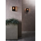 Homefield Stylish Outdoor Wall Light In Black Finish IP44 1095041