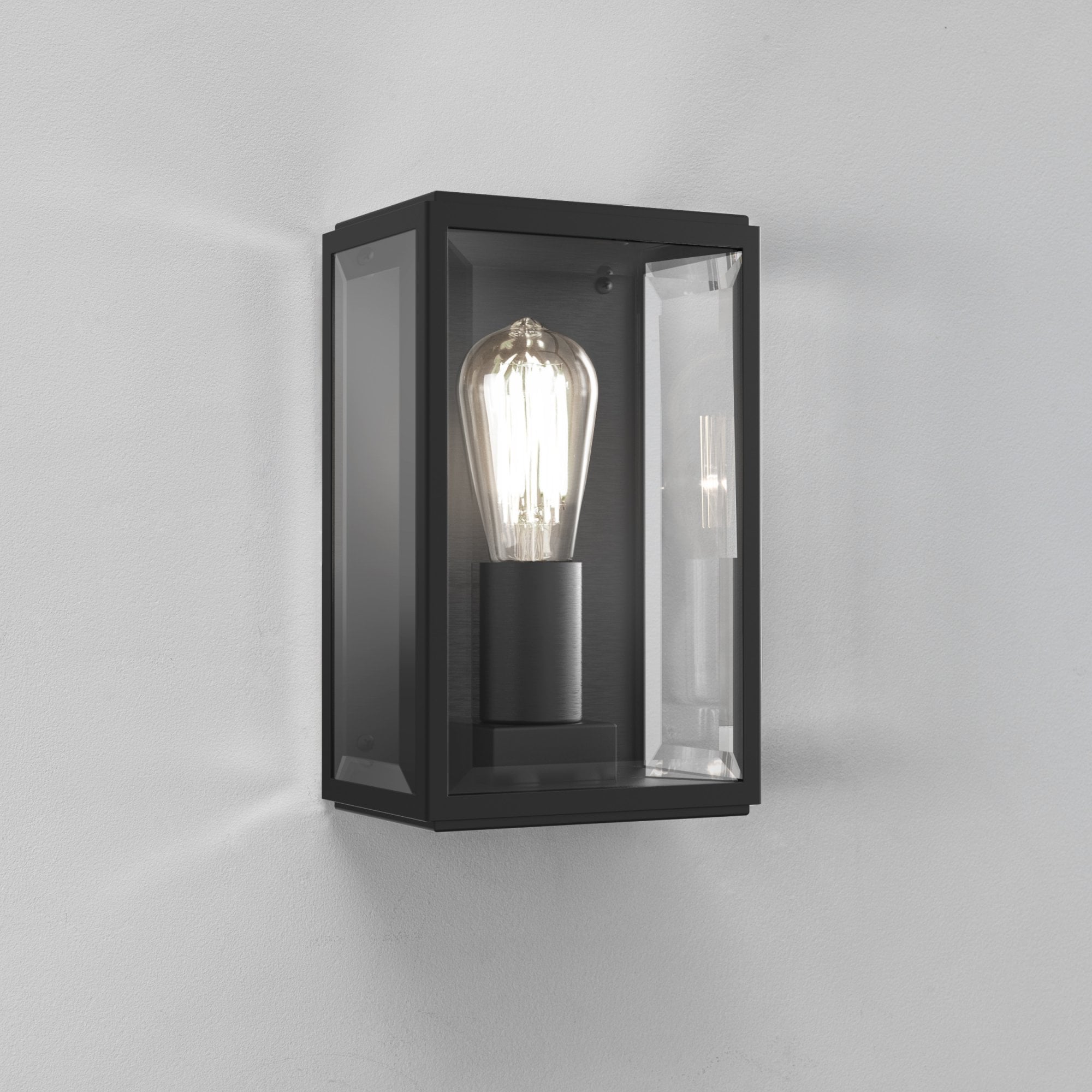 Homefield Stylish Outdoor Wall Light In Black Finish IP44 1095041