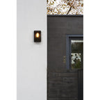 Homefield Stylish Outdoor Wall Light In Black Finish IP44 1095041