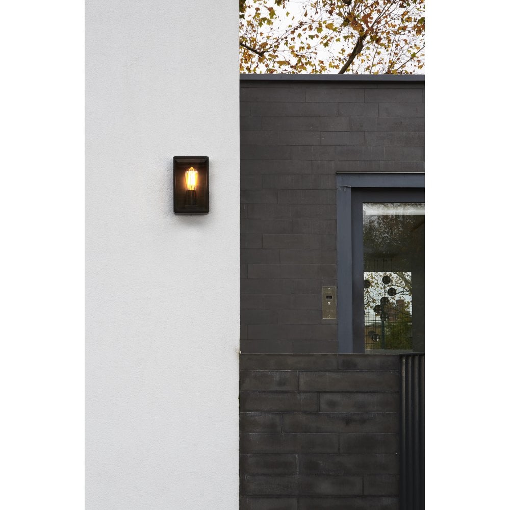 Homefield Stylish Outdoor Wall Light In Black Finish IP44 1095041