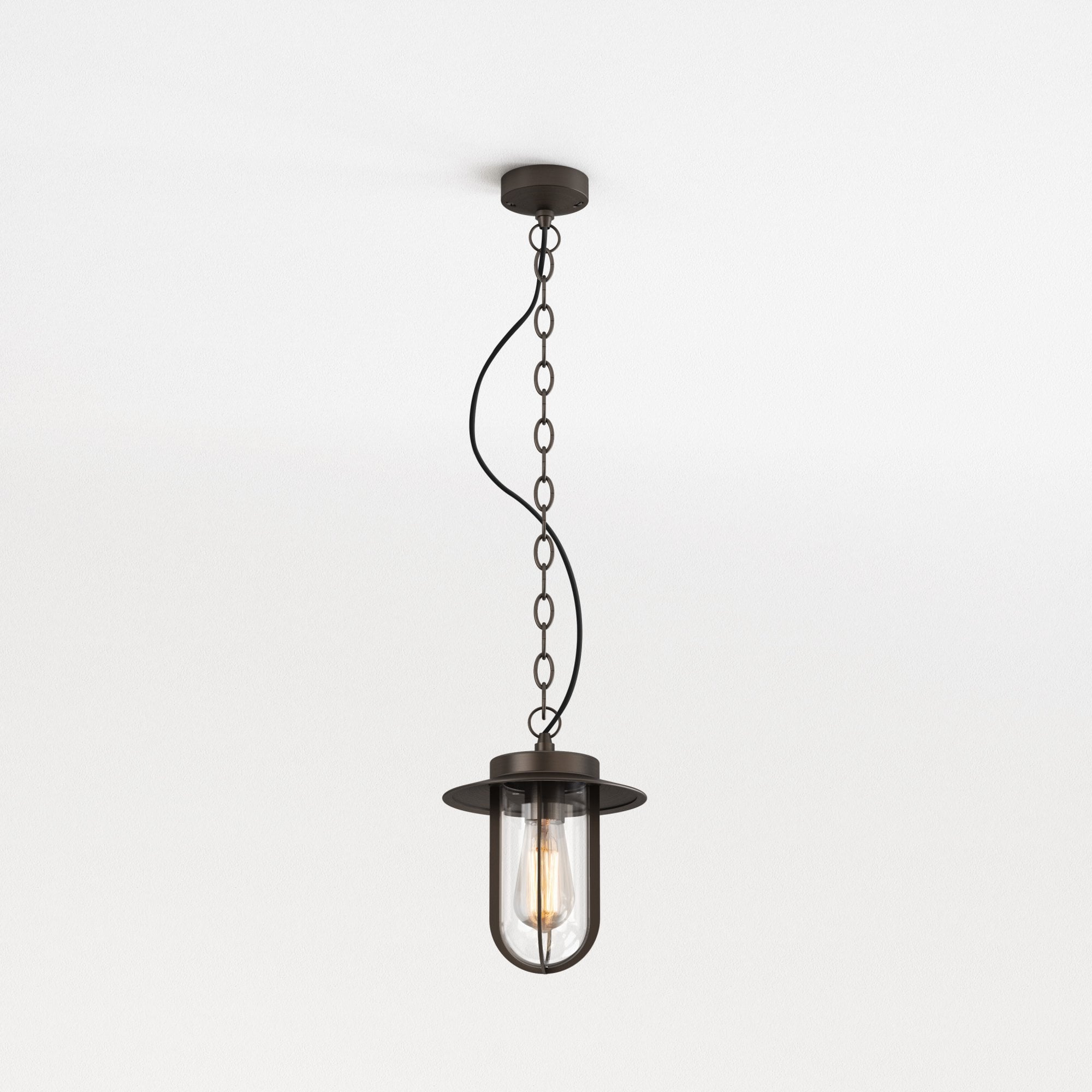 Montparnasse Outdoor Ceiling Lantern In Bronze Finish IP44 1096010