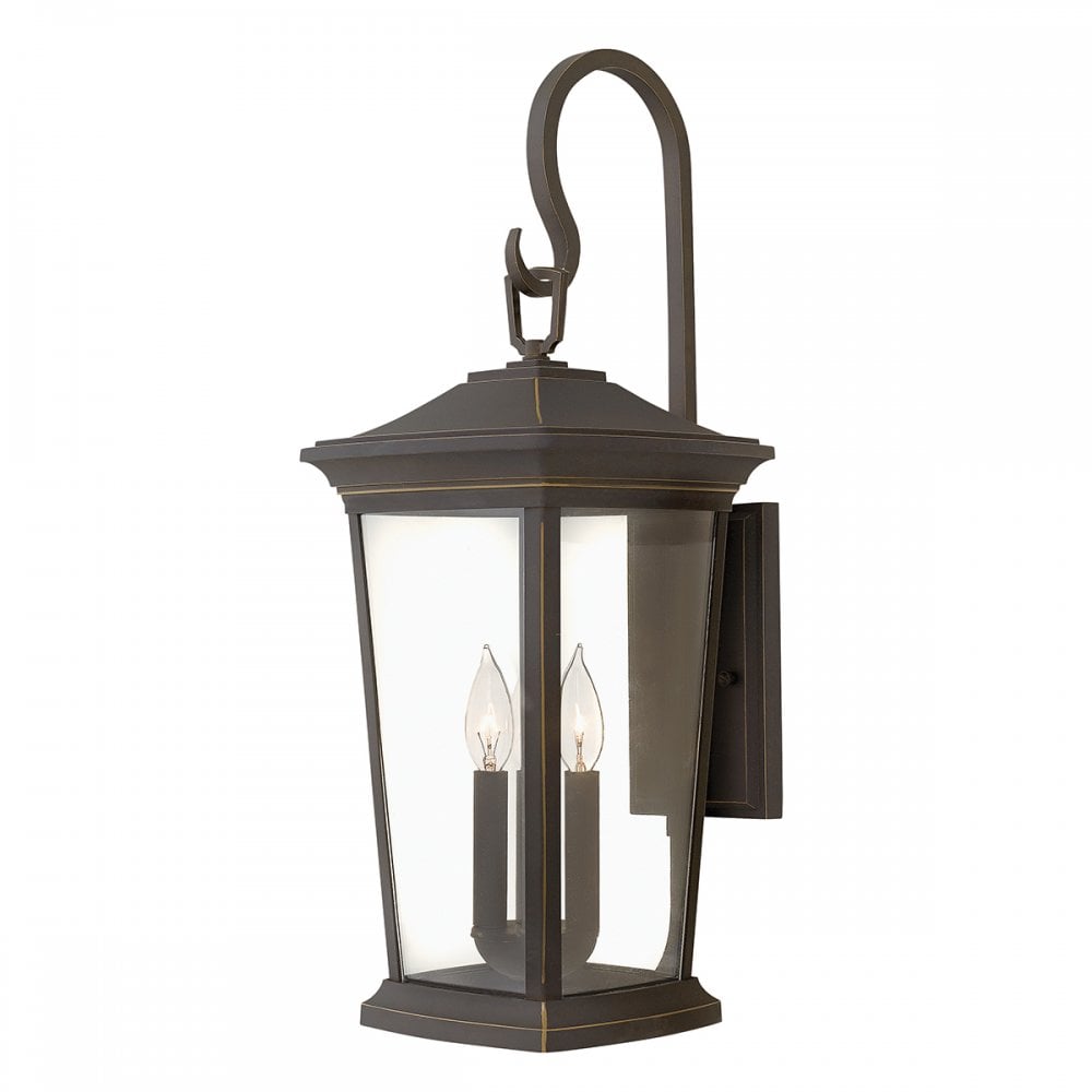 Bromley Outdoor Large Wall Lantern In Oil Rubbed Bronze Finish HK-BROMLEY2-L