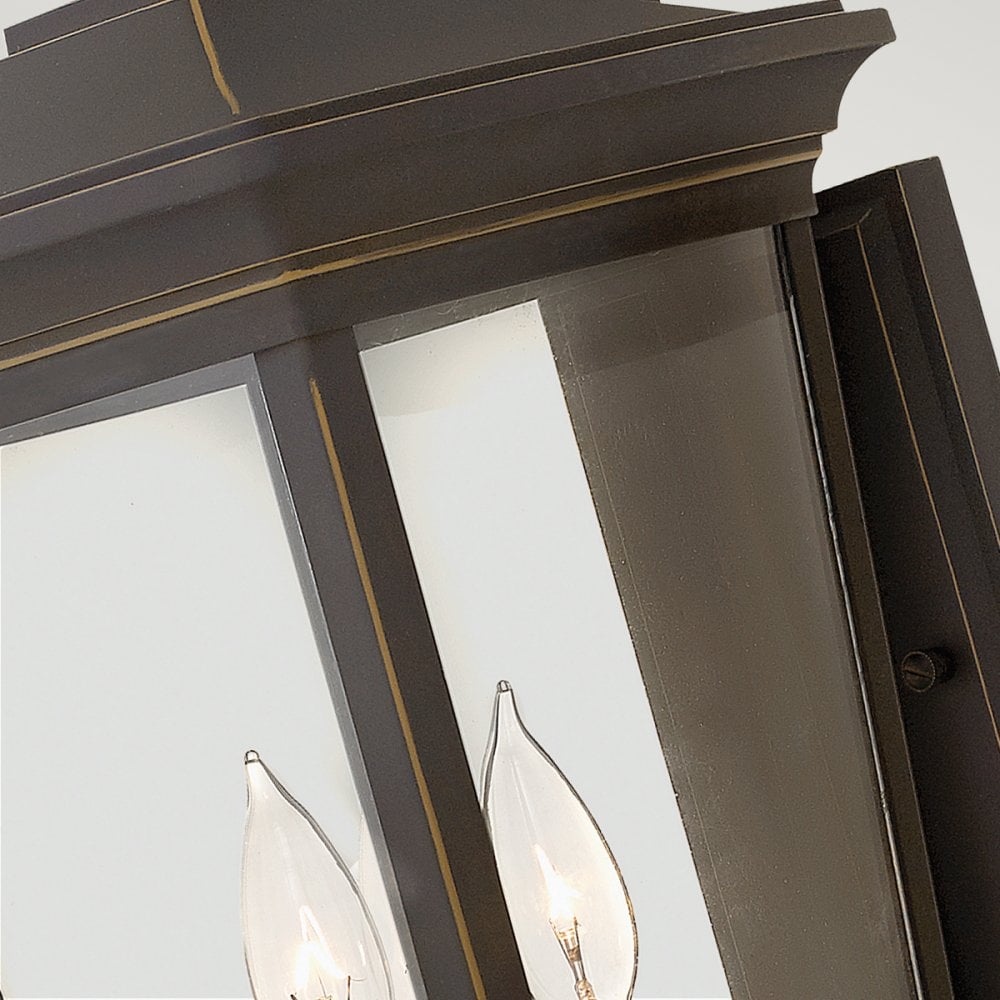 Bromley Outdoor Large Wall Lantern In Oil Rubbed Bronze Finish HK-BROMLEY2-L