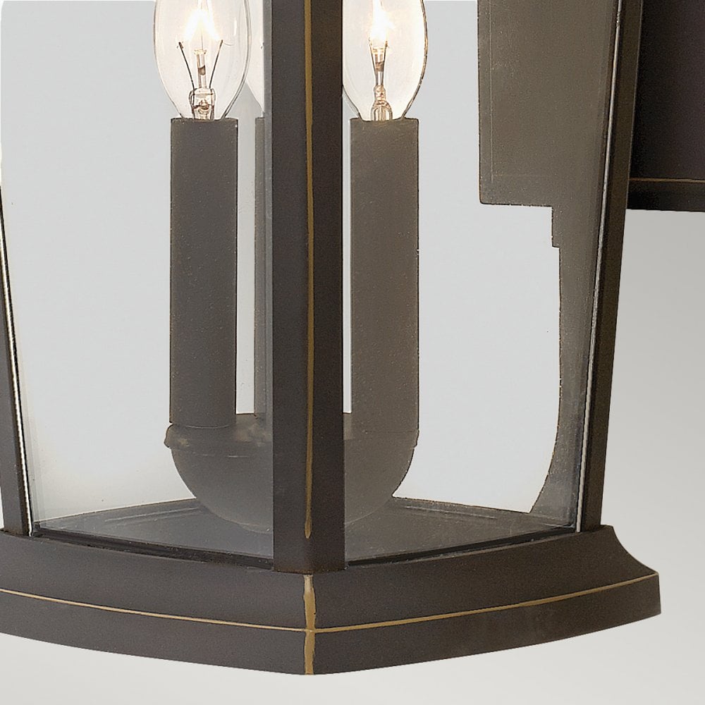 Bromley Outdoor Large Wall Lantern In Oil Rubbed Bronze Finish HK-BROMLEY2-L