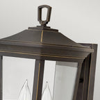 Bromley Outdoor Medium Wall Lantern In Oil Rubbed Bronze Finish HK-BROMLEY2-M