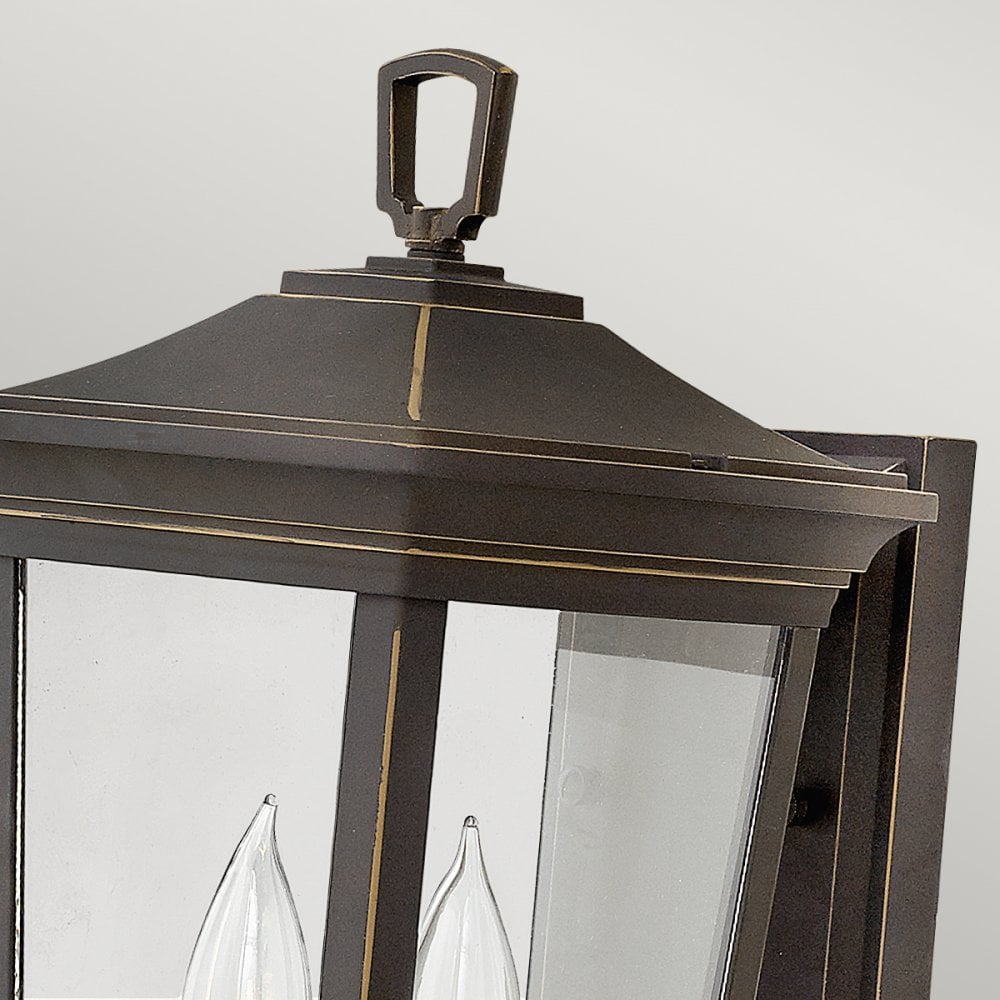 Bromley Outdoor Medium Wall Lantern In Oil Rubbed Bronze Finish HK-BROMLEY2-M