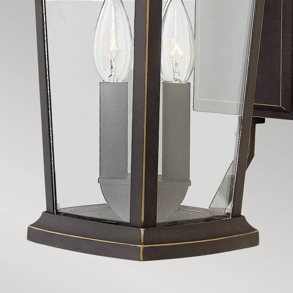 Bromley Outdoor Medium Wall Lantern In Oil Rubbed Bronze Finish HK-BROMLEY2-M